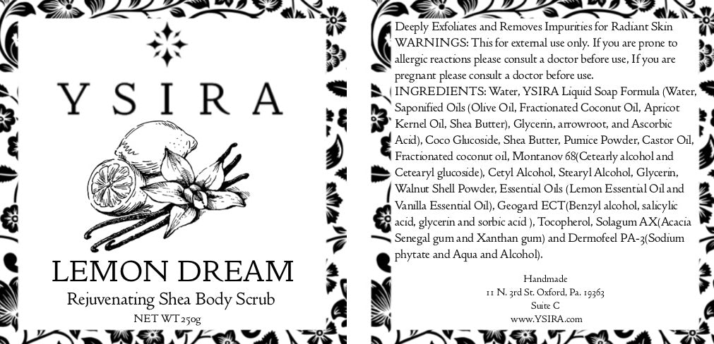 Lemon Dream Rejuvenating Shea Body Scrub